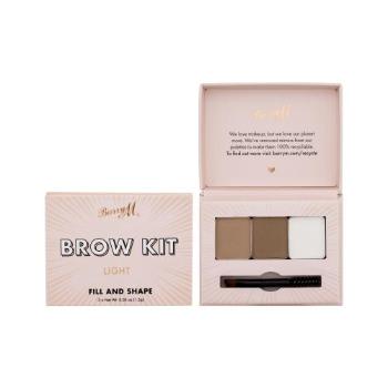 Barry M Brow Kit 4,5 g set a paletka na obočí pro ženy Light