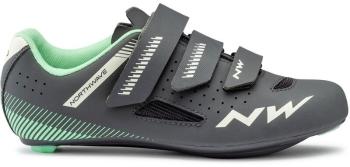 Northwave Womens Core Shoes Anthracite/Light Green Dámská cyklistická obuv