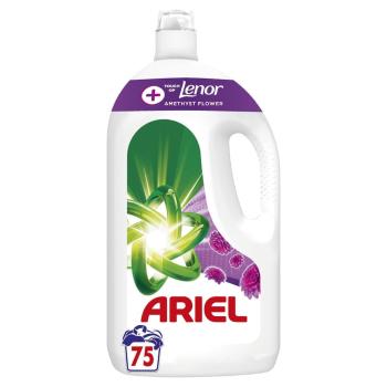 Ariel + Tekutý Prací Prostředek Touch Of Lenor Amethyst Flower 3.75l, 75 Praní