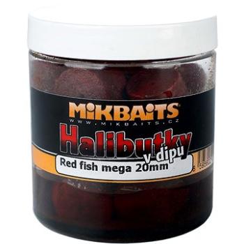 Mikbaits Halibutky v dipu Red fish 20mm 250ml (8595602207428)