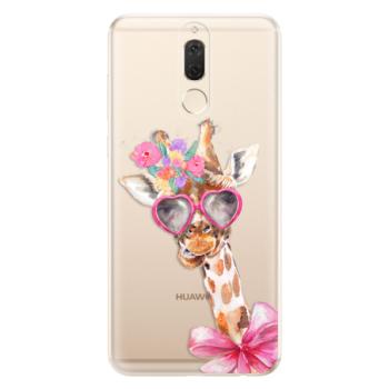 Odolné silikonové pouzdro iSaprio - Lady Giraffe - Huawei Mate 10 Lite