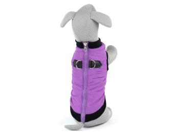 Vsepropejska Quilt prošitá bunda pro psa na zip Barva: Fialová, Délka zad (cm): 23, Obvod hrudníku: 26 - 29 cm