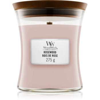 Woodwick Rosewood vonná svíčka s dřevěným knotem 275 g