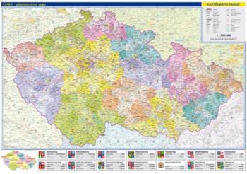 Česká republika - administrativní mapa 1:500 tis.