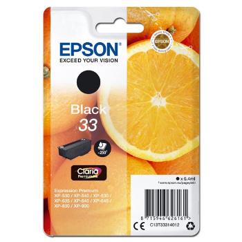 EPSON T3331 (C13T33314012) - originální cartridge, černá, 6,4ml