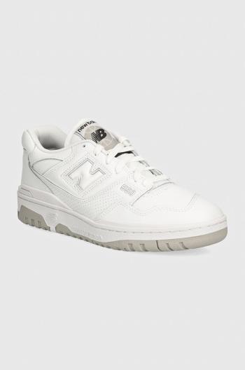 Kožené sneakers boty New Balance BB550PB1 bílá barva, BB550PB1