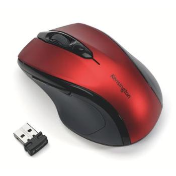 Kensington bezdrátová myš Pro Fit® střední velikosti - rubínově červená, K72422WW