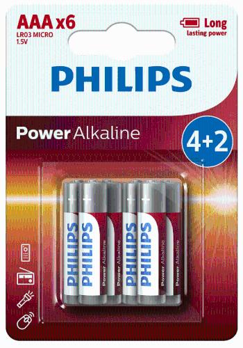 Philips LR03P6BP/10 baterie AAA Power Alkaline