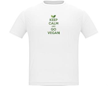 Pánské tričko Classic Keep calm and Go Vegan