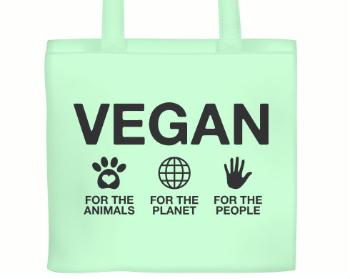 Plátěná nákupní taška Vegan for the