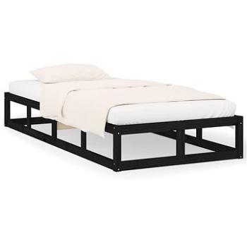 Rám postele černý 100 × 200 cm masivní dřevo, 820790 (820790)