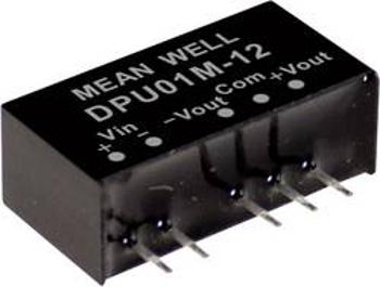 DC/DC měnič napětí, modul Mean Well DPU01N-05, 100 mA, 1 W, Počet výstupů 2 x