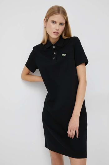 Šaty Lacoste černá barva, mini