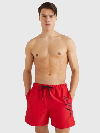 Tommy Hilfiger pánské červené plavky - S (XLG)