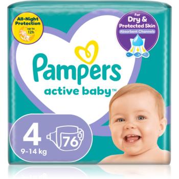 Pampers Active Baby Size 4 jednorázové pleny 9-14 kg 76 ks