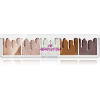 I Heart Revolution Mini Chocolate Palette paletka očních stínů odstín White Vanilla Cream 5,5 g