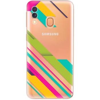 iSaprio Color Stripes 03 pro Samsung Galaxy A40 (colst03-TPU2-A40)