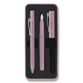 Sada Plnicí pero a kuličkové pero Faber-Castell Grip Edition Glam - Výběr barev 0021/2015 - růžová
