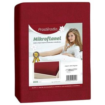 Bellatex Mikroflanel - 90 × 200 cm - vínová (6444)