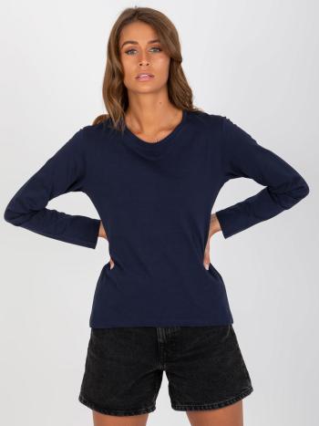 TMAVĚ MODRÉ BAVLNĚNÉ BASIC TRIČKO VI-BZ-075.25X-NAVY Velikost: M