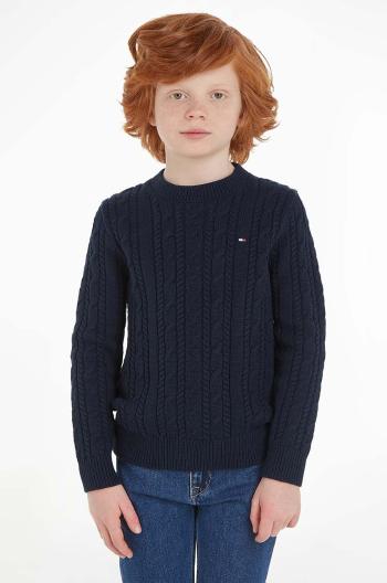 Dětský svetr Tommy Hilfiger černá barva