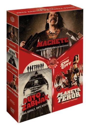 Auto zabiják + Planeta Teror + Machete - 3xDVD - kolekce