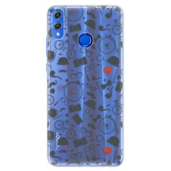 Silikonové pouzdro iSaprio - Vintage Pattern 01 - black - Huawei Honor 8X