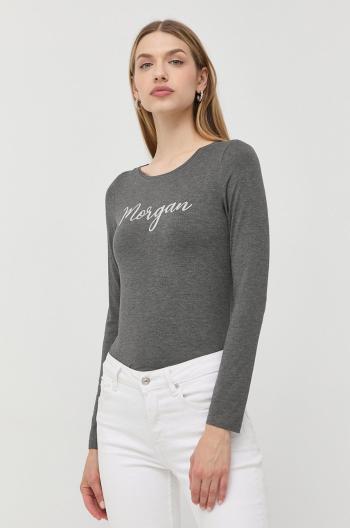 Tričko s dlouhým rukávem Morgan šedá barva