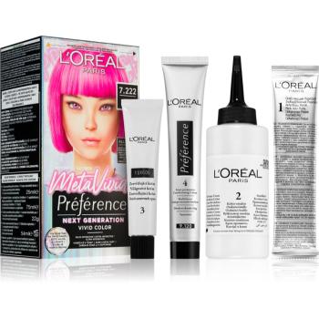 L’Oréal Paris Préférence Meta Vivids semi-permanentní barva na vlasy odstín 7.222 Meta Pink 1 ks