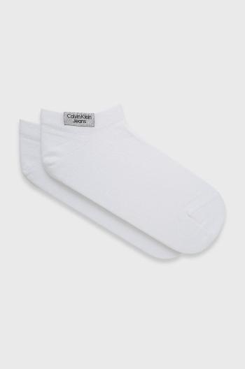 Ponožky Calvin Klein Jeans dámské, bílá barva