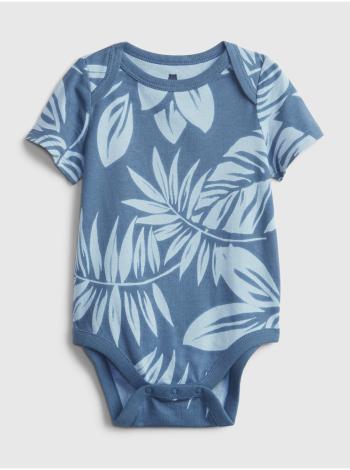 Modré klučičí baby body organic cotton mix and match print bodysuit