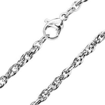 Šperky4U Ocelový řetízek s propojenými očky, délka 45 cm - OPE1296-015-45