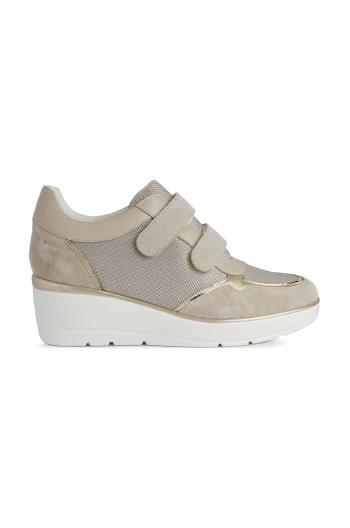 Sneakers boty Geox D ILDE B béžová barva, D25RAB 01422 C6738