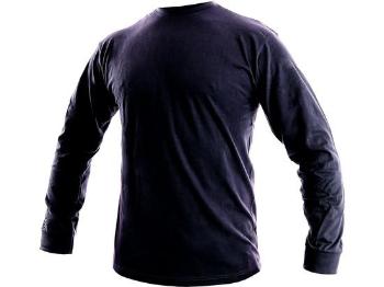 Pánské tričko s dlouhým rukávem PETR, tmavě modré, vel. L