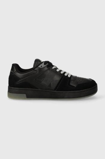 Sneakers boty Calvin Klein Jeans BASKET CUPSOLE LOW LTH NBS LUM černá barva, YM0YM00869