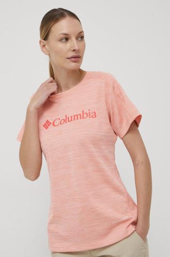 Sportovní triko Columbia Zero Rules Graphic oranžová barva