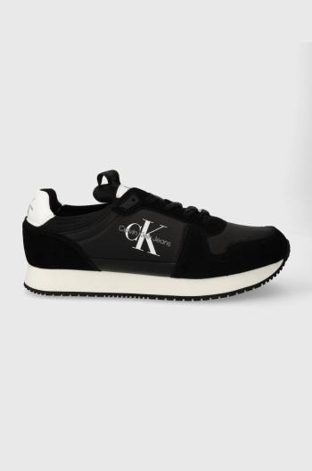 Sneakers boty Calvin Klein Jeans RUNNER SOCK LACEUP NY-LTH černá barva, YM0YM00553