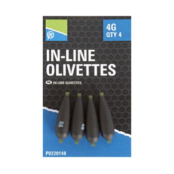 Preston innovations olůvka inline olivettes 4 ks - 3 g