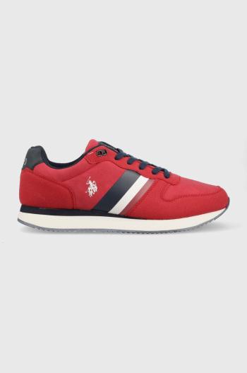 Sneakers boty U.S. Polo Assn. Nobil červená barva