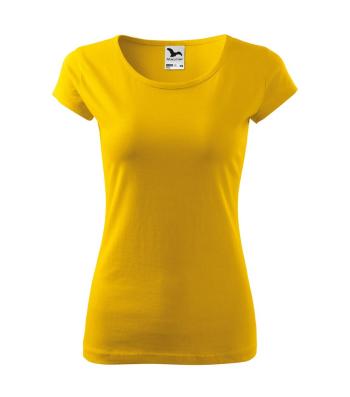 MALFINI Dámské tričko Pure - Žlutá | XL