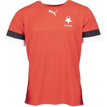 Puma TEAMRISE JERSEY TEE SK SLAVIA Pánské fotbalové triko, červená, velikost