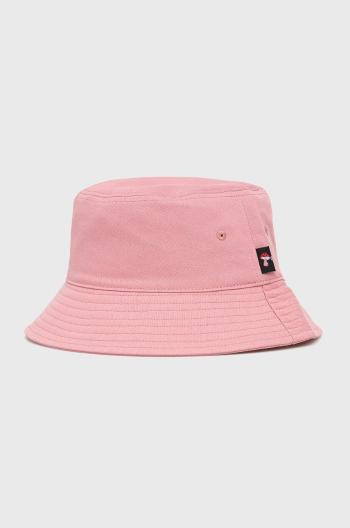Bavlněná čepice Levi's růžová barva