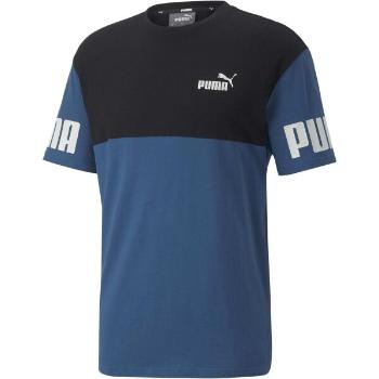Puma PUMA POWER COLORBLOCK TEE Pánské triko, modrá, velikost M