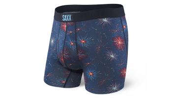 Saxx Ultra Boxer Brief Navy Fireworks modré SXBB30FNFW