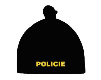 Dětská čepice s uzlem Policie