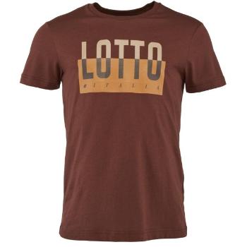 Lotto ORIGINS III TEE Pánské tričko, hnědá, velikost