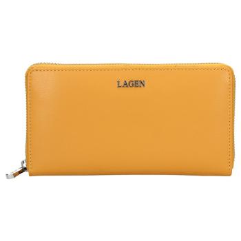 Dámská kožená peněženka Lagen Dita - žlutá