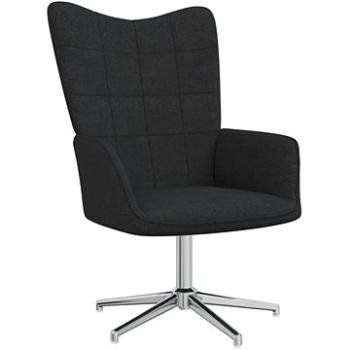 Relaxační židle černá textil, 327991 (327991)