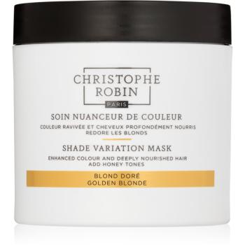 Christophe Robin Shade Variation Mask výživná krémová maska na vlasy odstín Golden Blond 250 ml