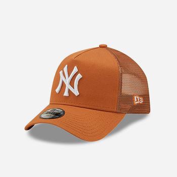 New Era New York Yankees Logo Kids Brown A-Frame Trucker Cap 60240366